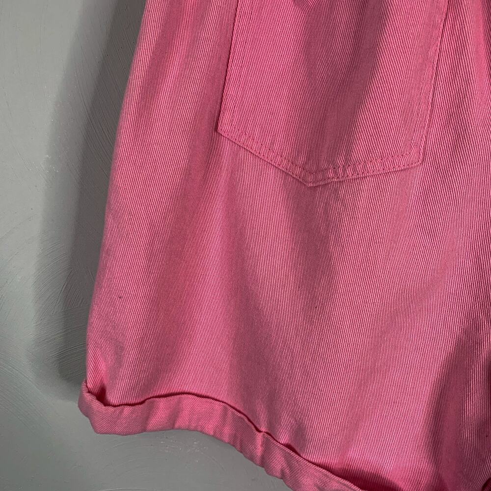 Elodie Pink High Waisted Tie Front Shorts - Picture 7 of 9